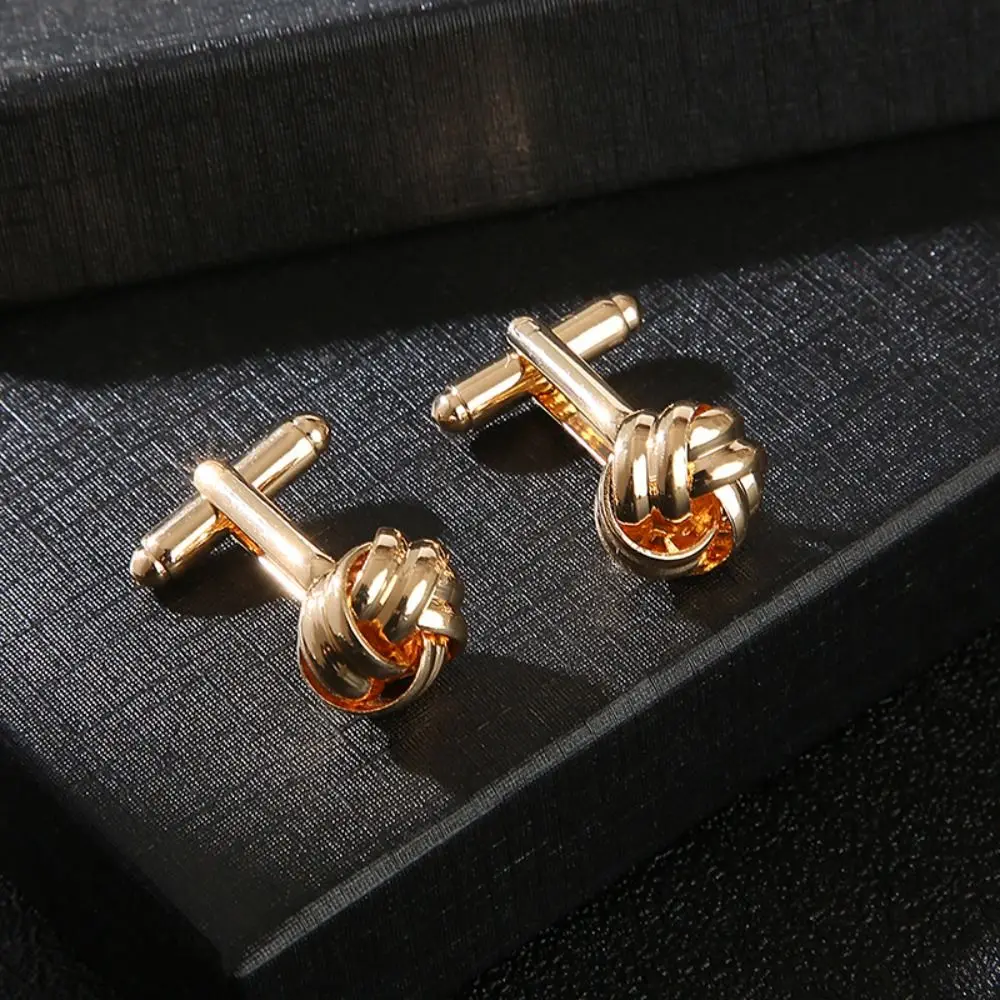 Novelty Luxury Alloy Alloy Cufflinks Gold Silver Black Cufflinks for Mens Shirt Suit Cuff Links Men