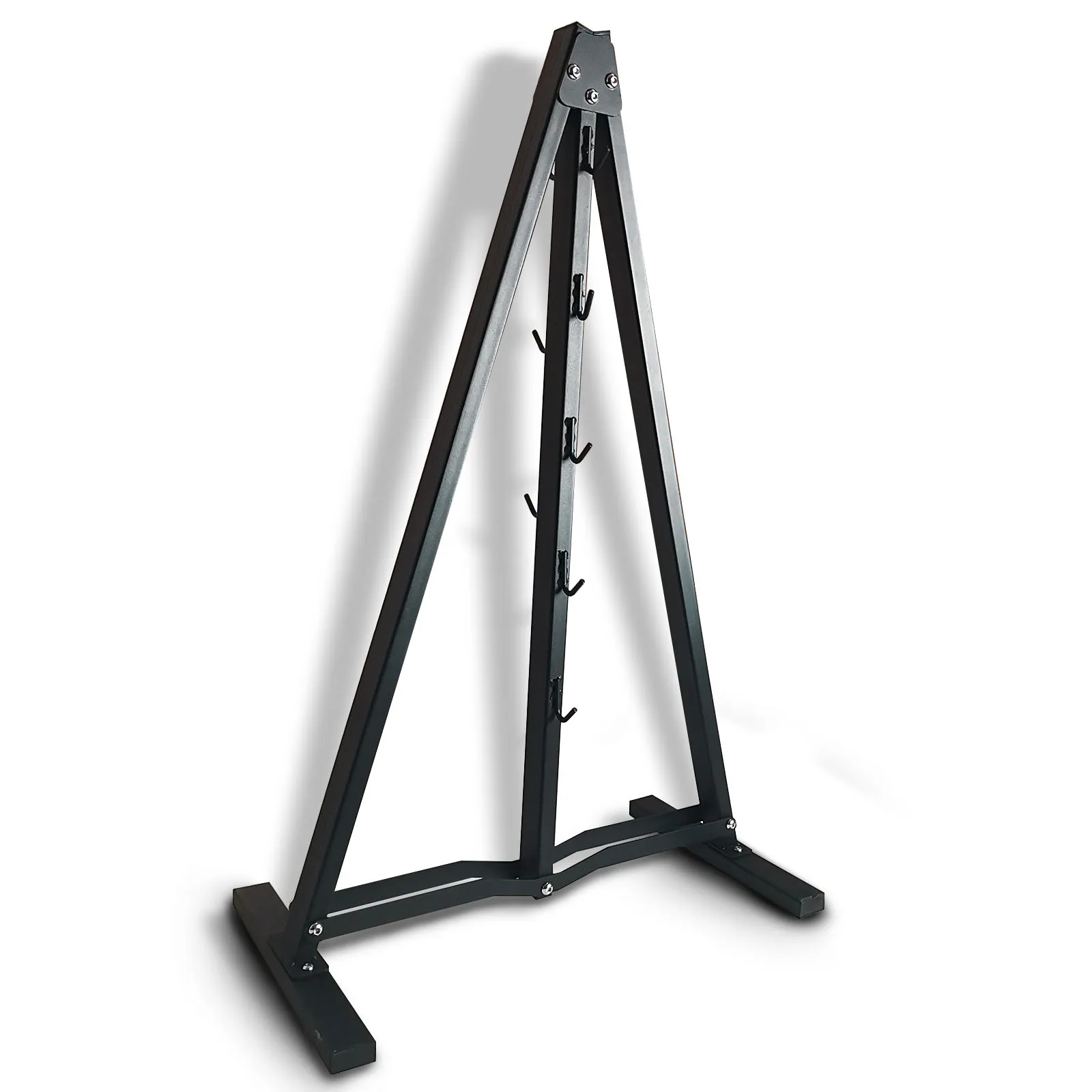 Gym Fitness LAT Pull Down Bar Storage Rack for Mag Grip, Heavy Duty A-Frame Stand for LAT Pulldown Attachments & LAT Bar