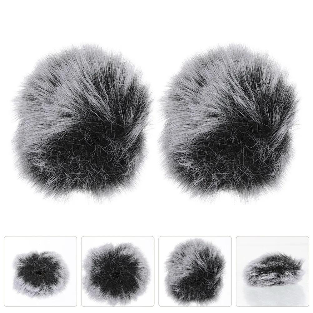 

2Pcs Universal Fit Microphone Cover Anti-Blowout Design for Clean Audio Output Reliable Protection in Live Sound Recording