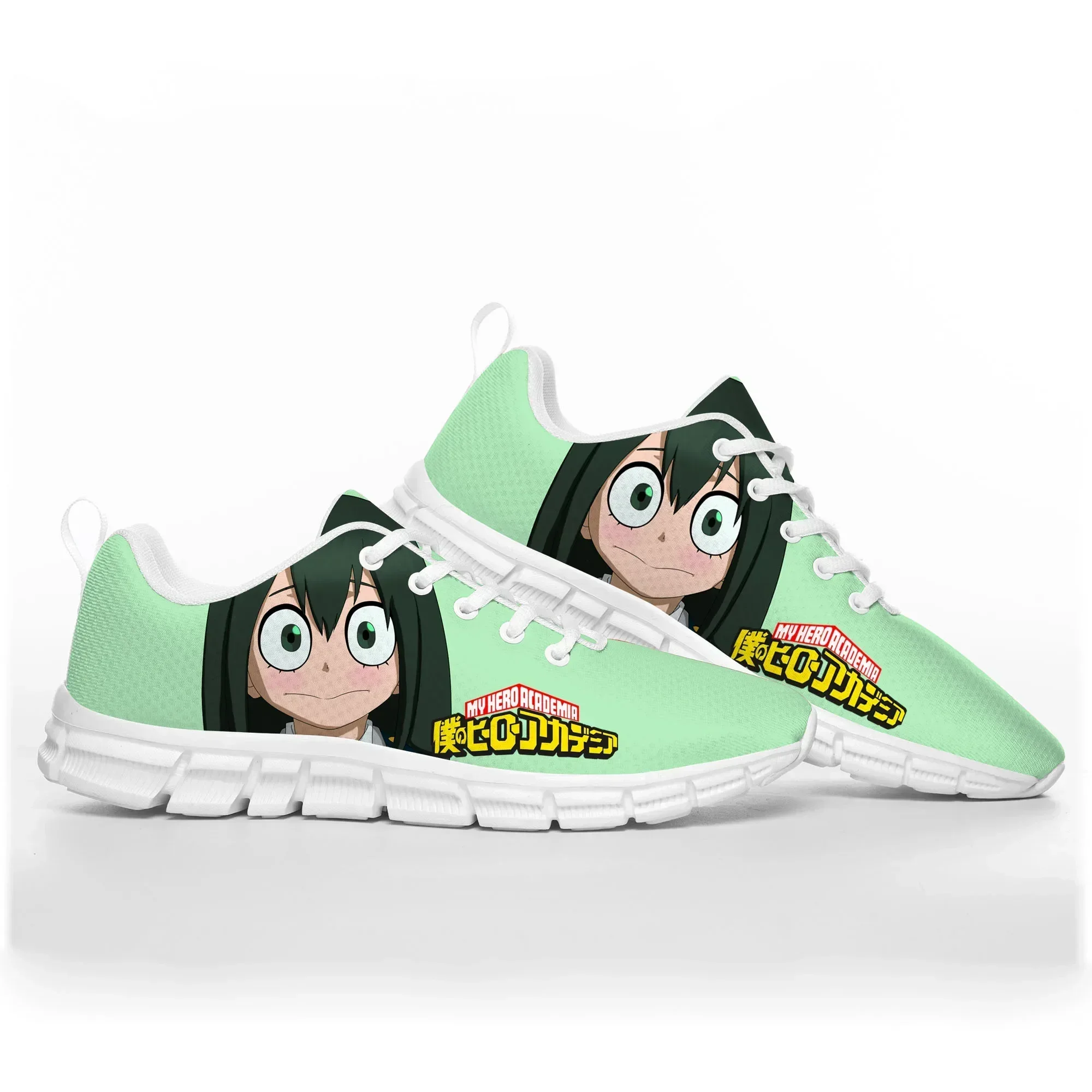 

Asui Tsuyu My Hero Academia Custom Sneakers Lace Up Comfortable Casual Shoes For Adult