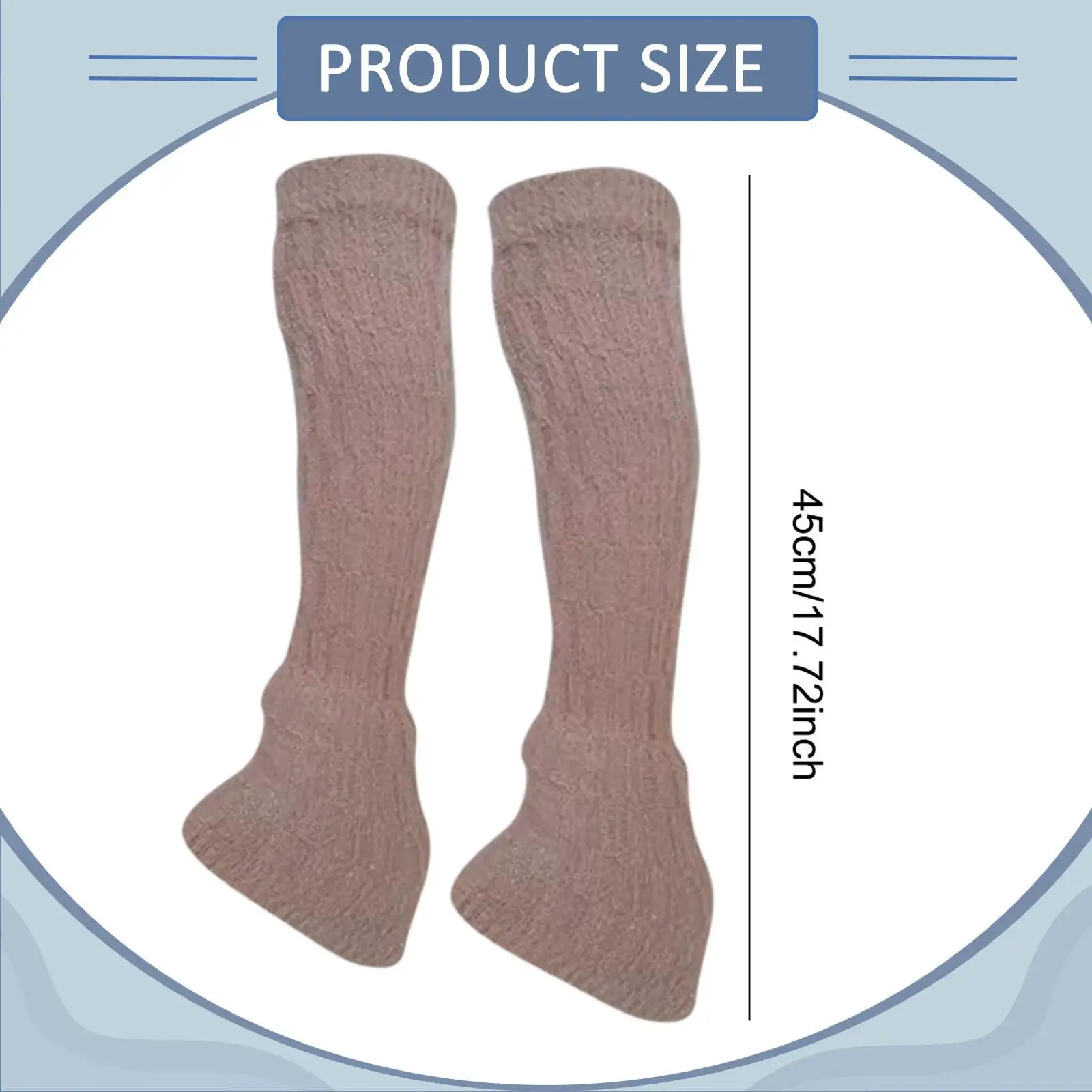 2 Pieces Figure Skating Leg Warmers Leg Cover Warm Sleeves Boot Socks for Yoga Fitness Workouts, Ice Skate