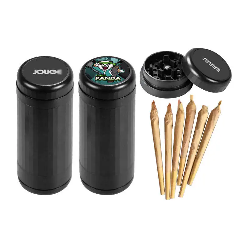 

2in1 Electric Herb Grinder Automatic Rolling Machine Dry Tobacco Crusher with Integrated Paper Filling System Smoking Accessory