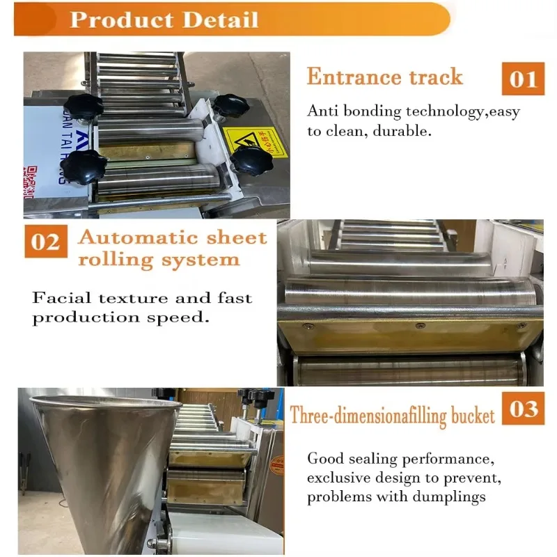 Automatic 12-15cm Big Size Empanada Dumpling Samosa Pierogi Spring Roll Maker 110V 220V 240V Commercial Custom