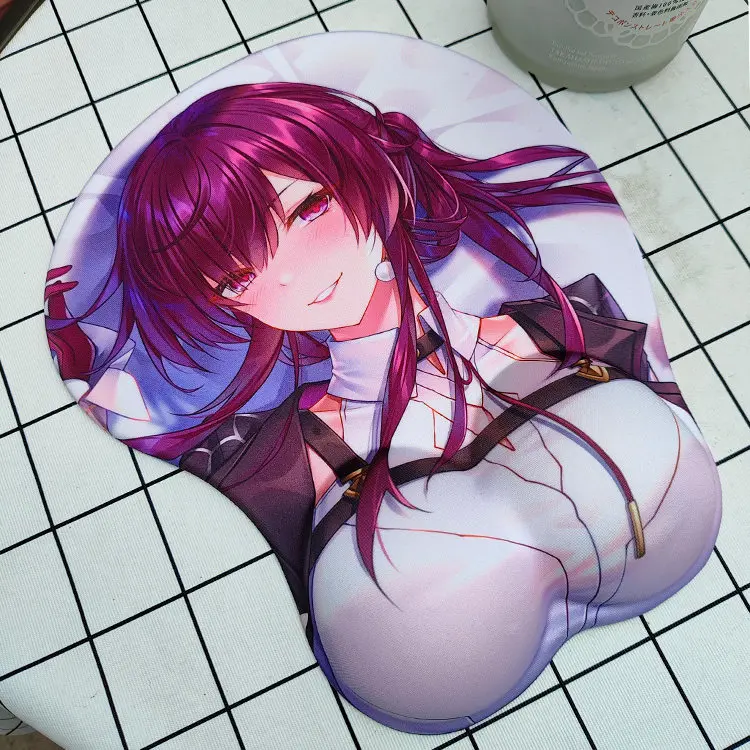 Kafka 3D Mouse Pad Honkai Star Rail Game Hand Wrist Rest Mousepads Oppai Soft Mouse Mat Office Work Gaming Otaku Gift