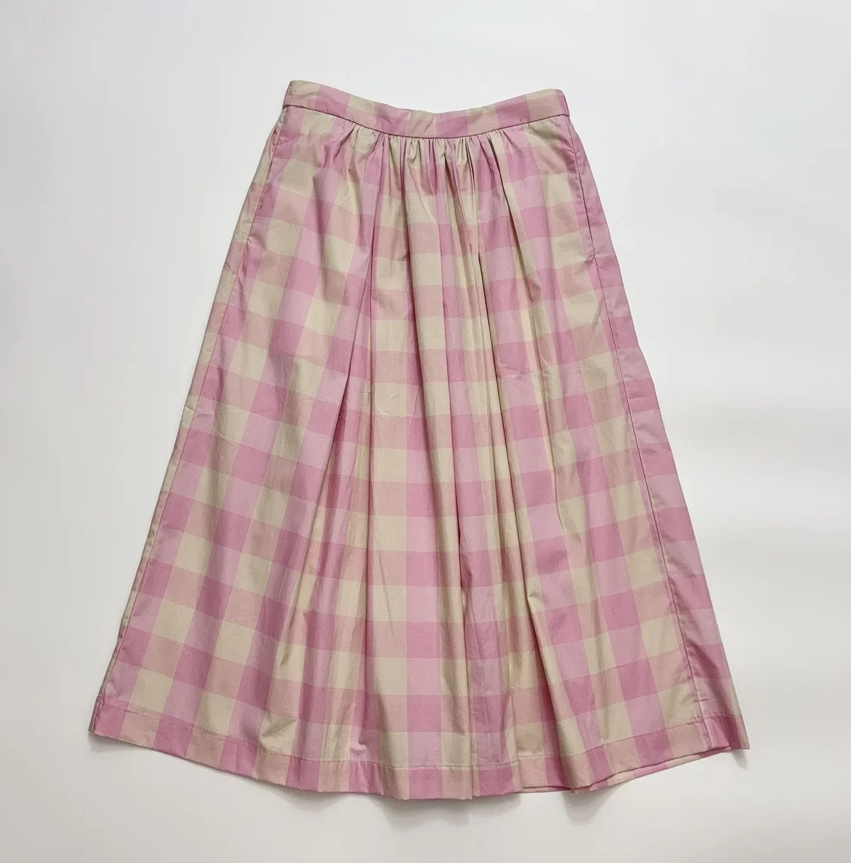 

Women's fashionable and minimalist retro plaid skirt