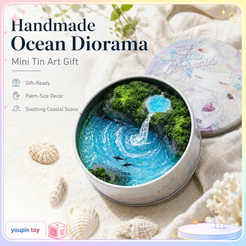 handmade-tin-box-dolphin-island-miniature-ocean-diorama-waterfall-landscape-collectible-desktop-ornament-art-gift-for-home-decor