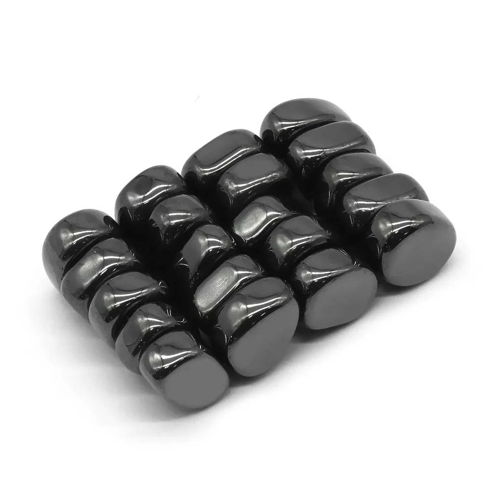Polished Black Lodestone Magnet Multi-functional Magnetic Block Relieve Stress Entertainment  Magnetic therapy Fridge Magnets