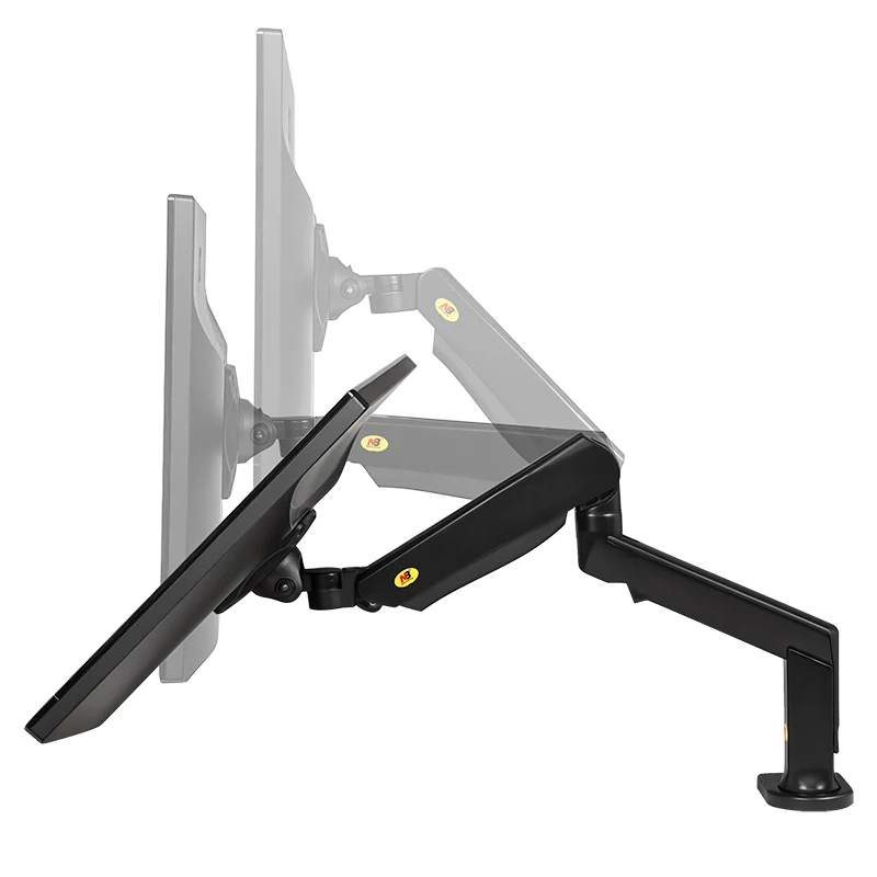 NB F90A Full Motion 22-32 inch Screen Monitor deHolder Mechanical Spring Long swing Arm LED LCD Monitor Mount Support with 2 USB