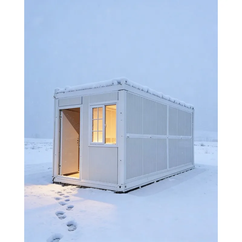 

Factory Direct Z-Fold Container House 20ft Foldable Prefab Home Glass Curtain Wall High Quality Steel Structure for Living Offic