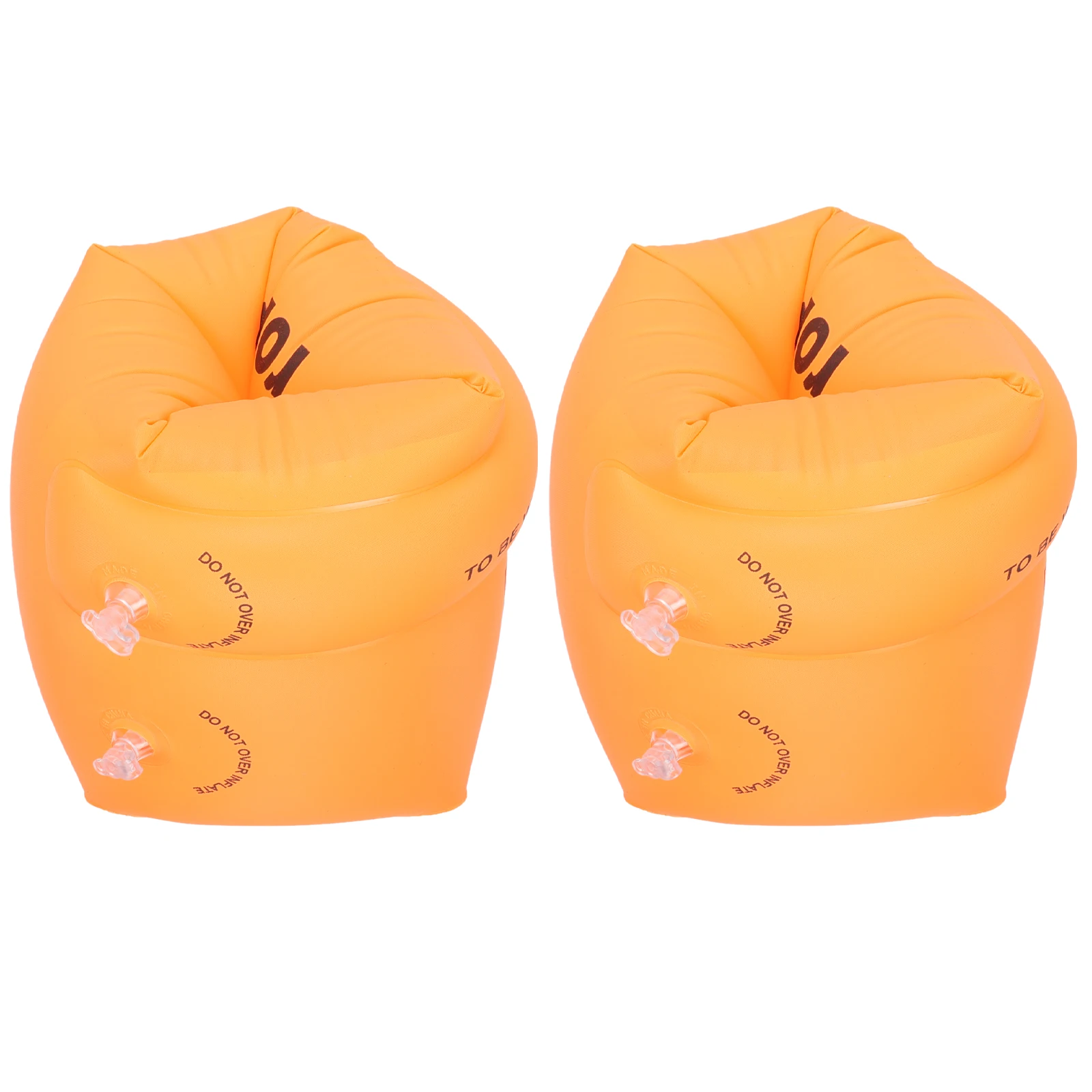 

2pcs Swimming Arm Ring Floaties Inflatable PVC Armbands Adults Round Design Strong Buoyancy Safe Comfortable Swim Supplies Pool