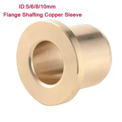 1Pcs Powder Metallurgy Oil Copper Bushing Guide Sleeve with Stepped Flange Flanging Self-Lubricating Bearing ID 5 6 8 10mm