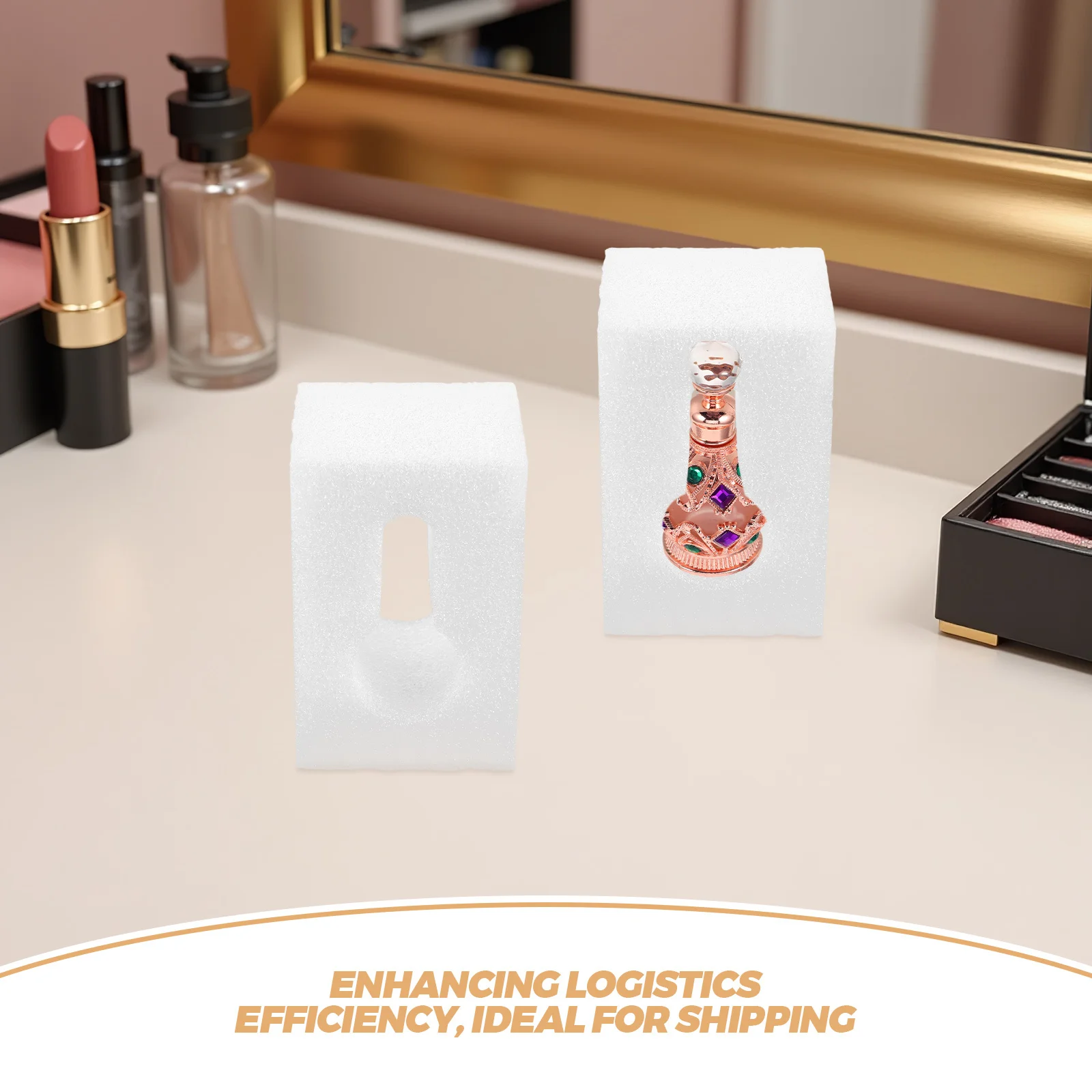 Almohadillas de protección de esquina de algodón perlado, cubiertas de bomba de botella de espuma suave para embalaje de envío, transporte ligero y reutilizable, 20 piezas