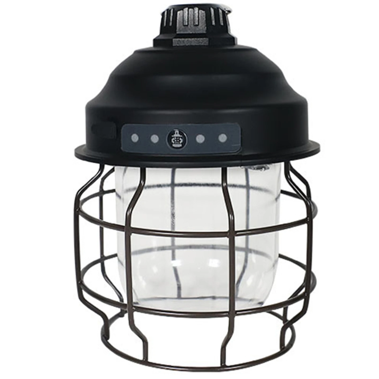 LED Camping Lantern Vintage Design USB Rechargeable Camping Light 3 Levels Dimmable Waterproof For Outdoor