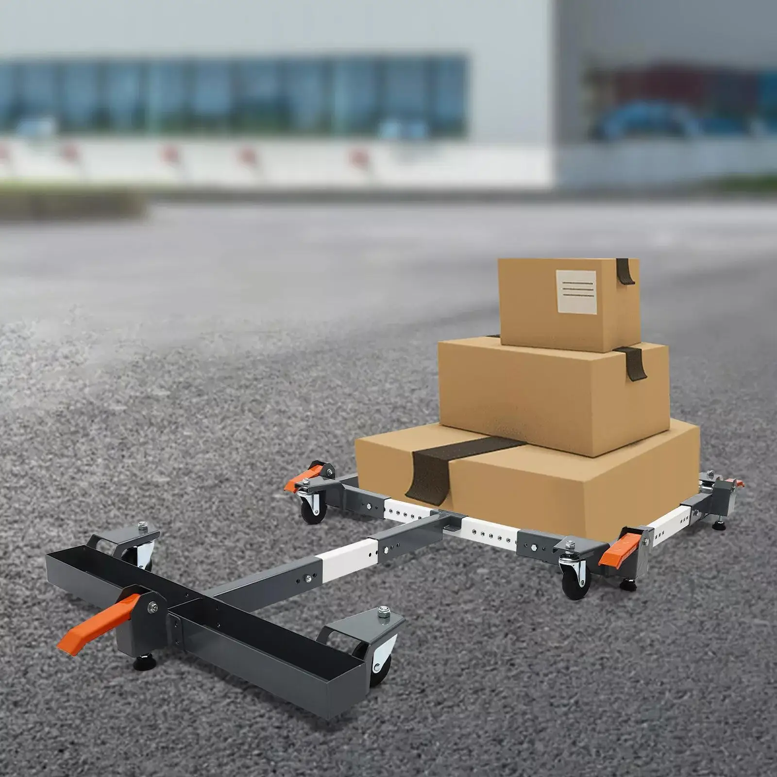 قاعدة متنقلة قابلة للتعديل بوزن 600 رطل وملحق T - حامل بعجلات شديد التحمل للأدوات والمعدات - ورشة عمل ومرآب أساسية