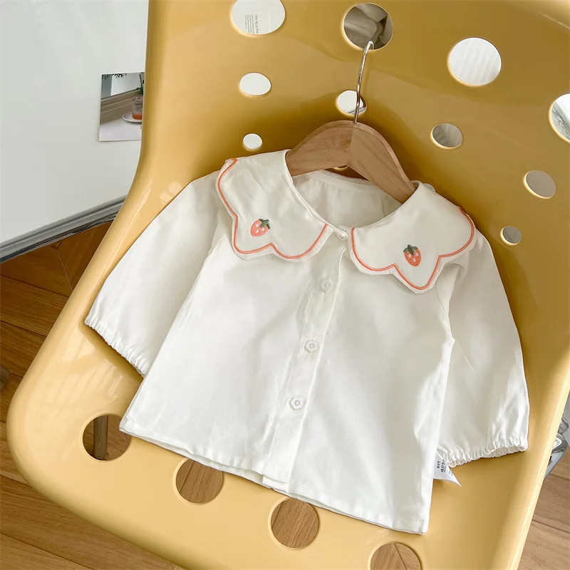 

Girls Baby's Kids Blouse Coat Jacket Outwear 2024 Princess Spring Autumn Shirts Cotton Beach Teenagers Children's Clothing