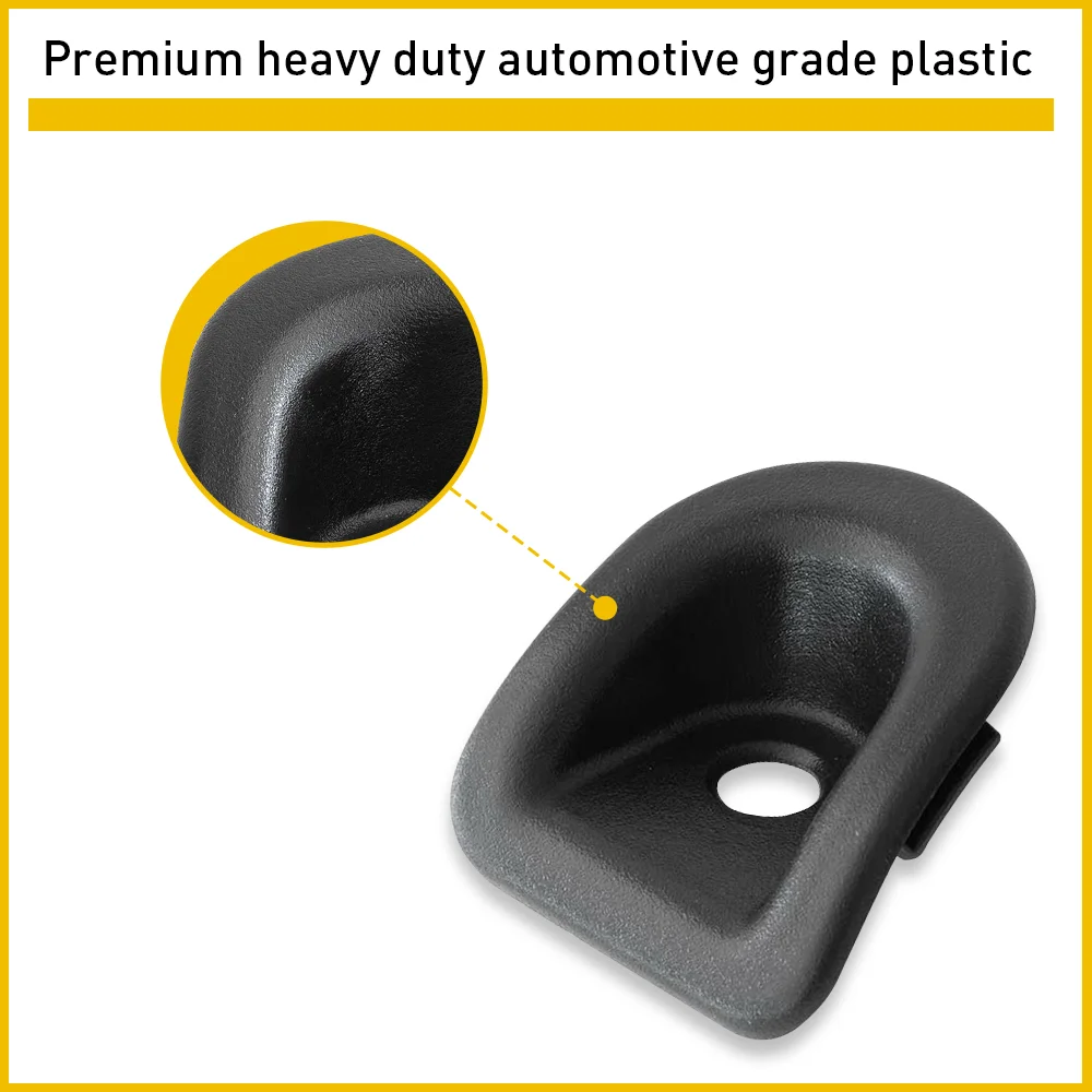 2Pcs Black Left Right Door Panel Lock Grommets Covers For Ford Mustang 2005-2010 2011 2012 2013 2014 Replacement Accessories