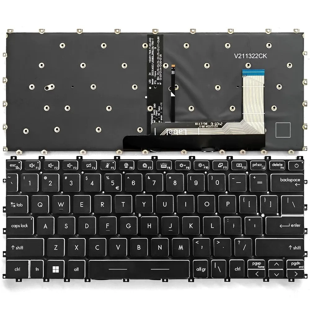 US Keyboard for MSI Summit E13 E13FlipEvo A12MT-036CA MS-13P2  Backlit