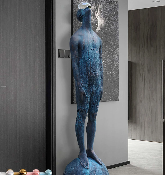 Abstract Sculpture Ornament Sales Office Hotel Living Room Entrance Modern Floor Figure Creative Decorative Art Customization