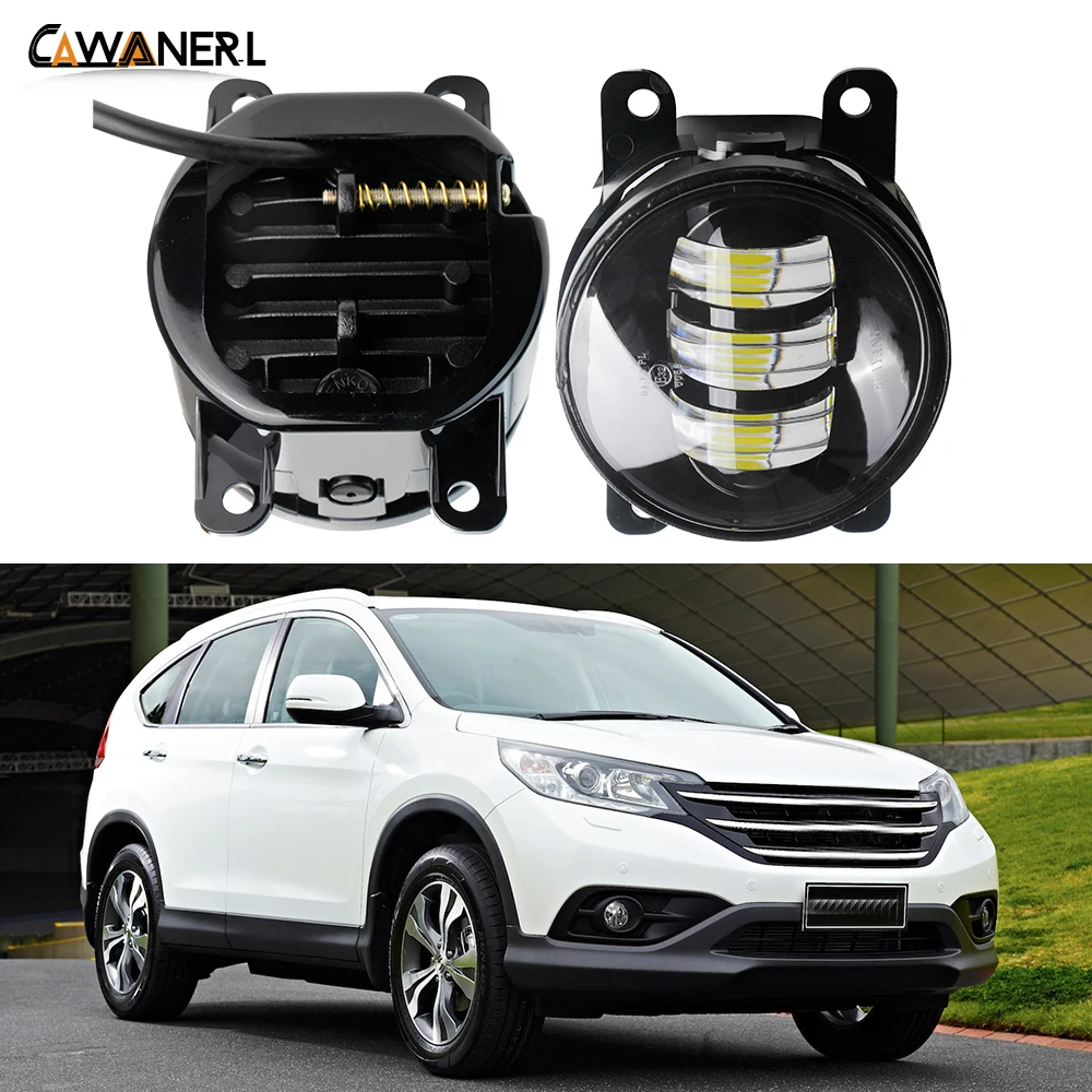 

2 X Fog Light Assembly 30W 6000LM Car Front Bumper LED Daytime Running Light Fog Lamp For Honda CR-V CRV 2.4L L4 2012 2013 2014