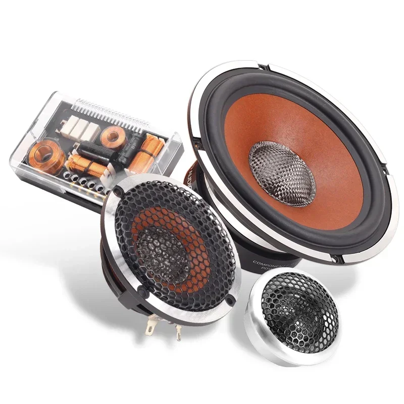 super loud 3 way component dome car audio amt horn tweeter midrange door speakers 6.5 inches horn dj 6 inch 