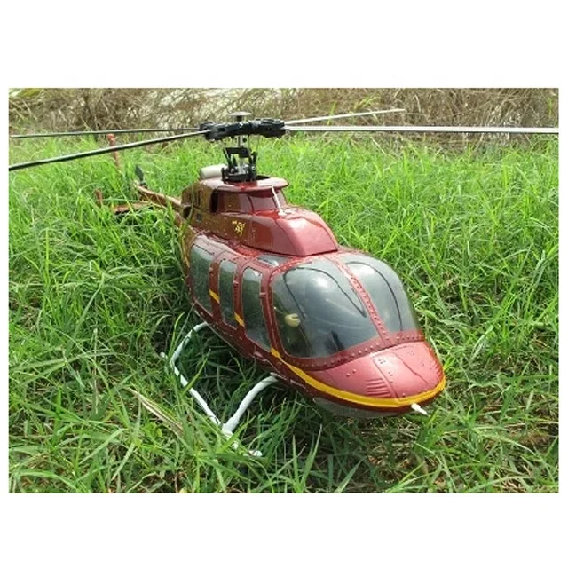 Helicopter Fuselage 470 size BELL 407 Red Gold Painting KIT Version Remote Control Model Toys