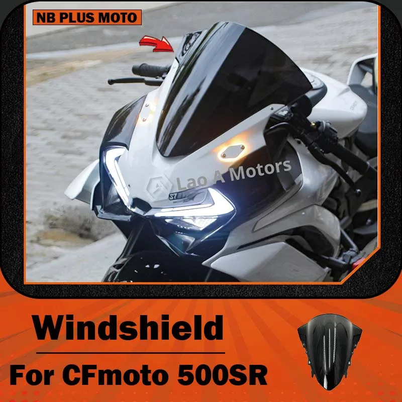【Premium】For CFMoto 500SR modified competitive windshield front windshield visor impact-resistant and explosion-proof accessorie