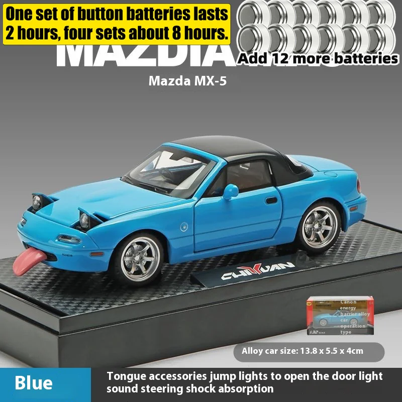 1:32 MAZDA MX-5 Alloy Diecast Racing Car Model Simulation Sound