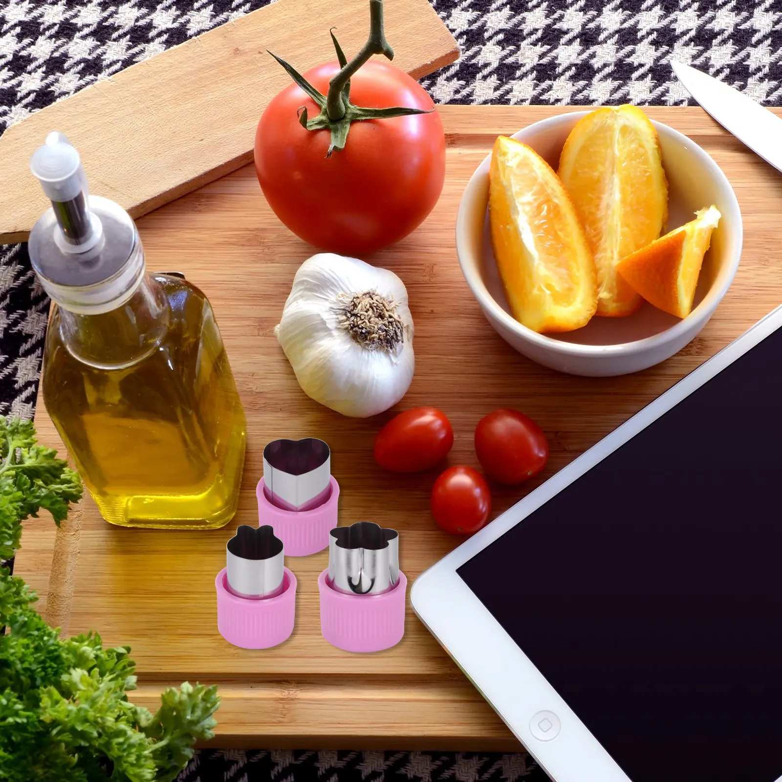 Juego de 9 Moldes para Pasta con Forma de Mariposa, Cortador de Frutas y Verduras de Dibujos Animados, Cortador Creativo para Galletas, Pasteles y Bizcochos, Molde para Frutas y Flores