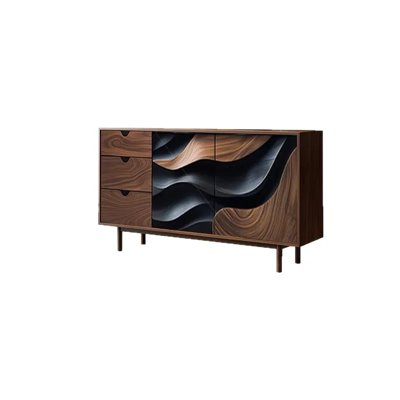 

Simple and modern entrance light luxury style entrance door is facing the shoe cabinet solid wood high storage locker foyer entr