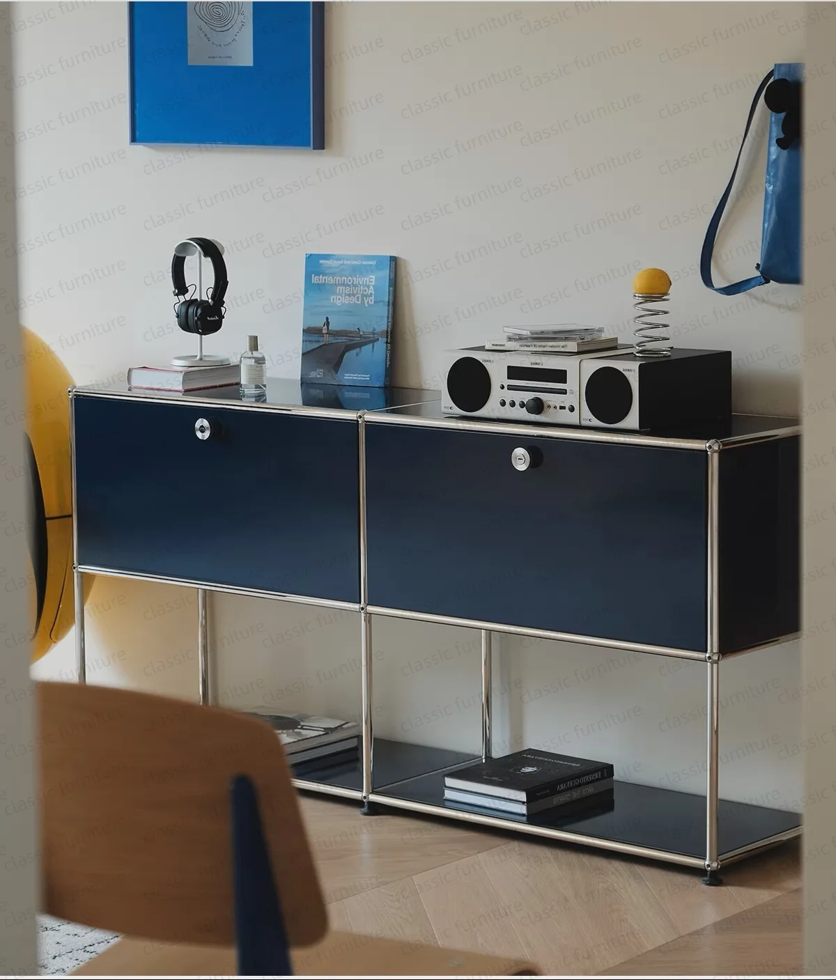 Modular Module Furniture Customized Metal Stainless Steel Cabinet  Storage  Sideboard Shelf DIY Living Room