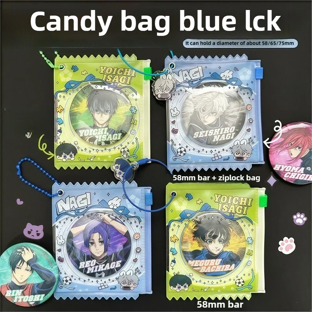 Anime Badge Holder Protective Sleeve Cover Kawaii Clear Plastic Storage Display Itabag Accessories Pins Button Badges Anime Good