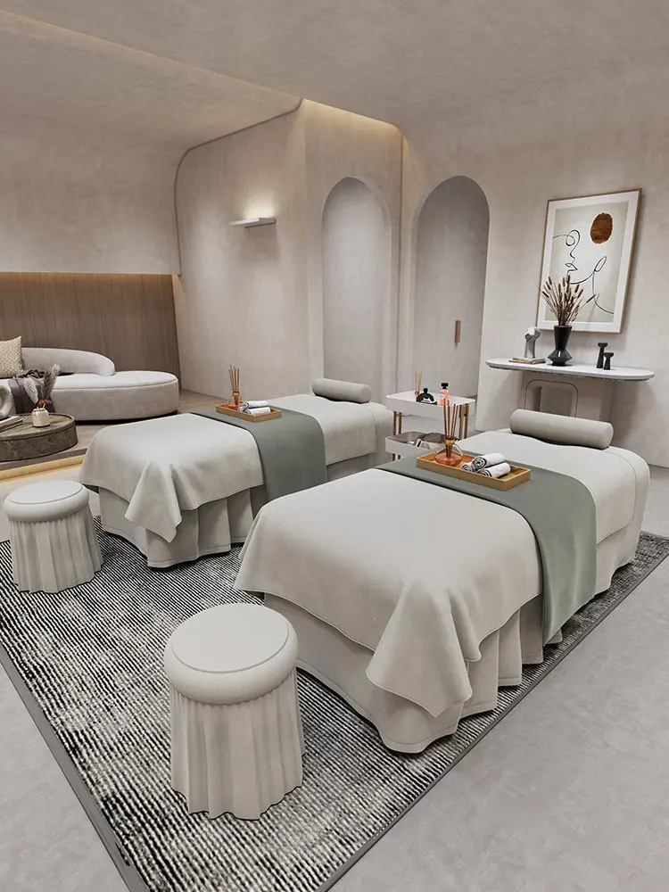 Beauty bedspread four-piece light luxury high-end beauty salon special massage physiotherapy bedding universal in all seasons
