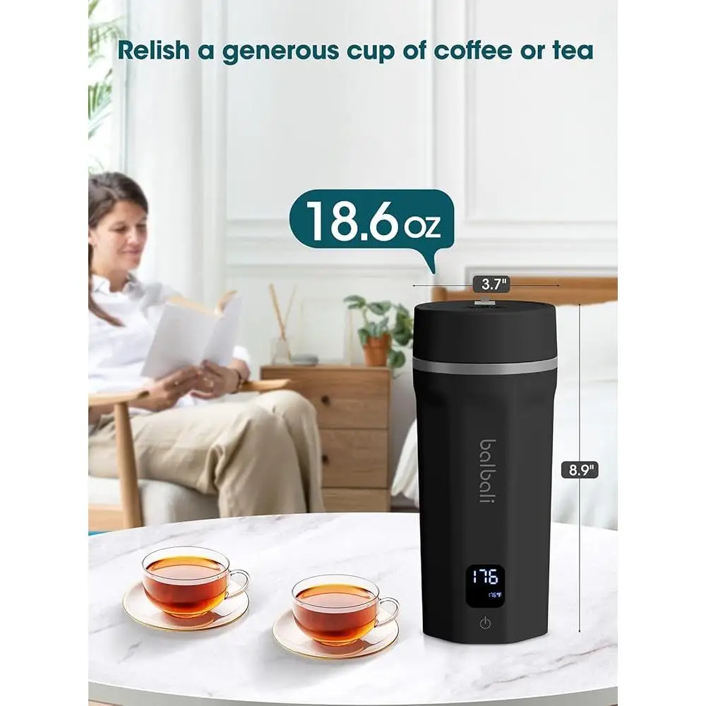 Przenośny czajnik elektryczny Podwójne napięcie 100–250 V 6 zaprogramowanych temperatur Szczelne, szybkie nagrzewanie Kompaktowa konstrukcja Gorąca woda