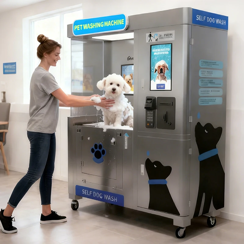 

Customized Pet Bathing Equipment Energy Saving Pet Washing Machine Portable Folding Pet Washing Machine Compact System Equipment