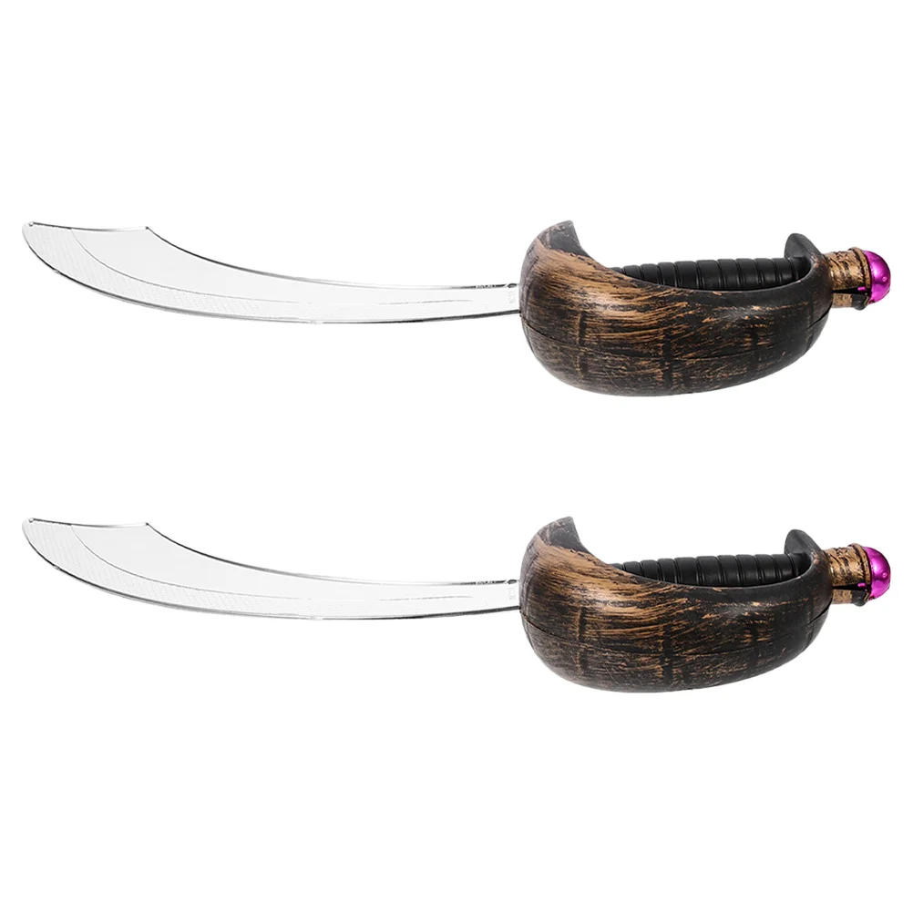 

Halloween Pirate Knife Toy Party Dance Costume Props Performance Decorations 2pcs Accessories Plastic Sword