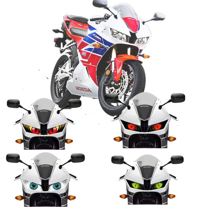 FOR HONDA 2008-2012 09 10 11 Motorcycle Accessories Front Fairing Headlight Sticker Guard Sticker CBR 600 RR -3 CBR600RR F5