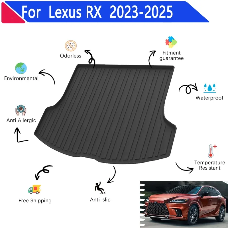 

for Lexus RX350 Accessories RX 350h 500h 450h+ 2023 2024 2025 Anti-Slip Car Rear Cargo Tray Trunk Mats Rear Pads Car Accessories