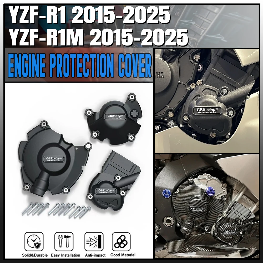 FOR YAMAHA YZF R1 R1M 2015 2016 2017 2018 2019 2020 2021 2023 2024 2025 Motorcycle GBRacing Accessories Engine Cover Set Case