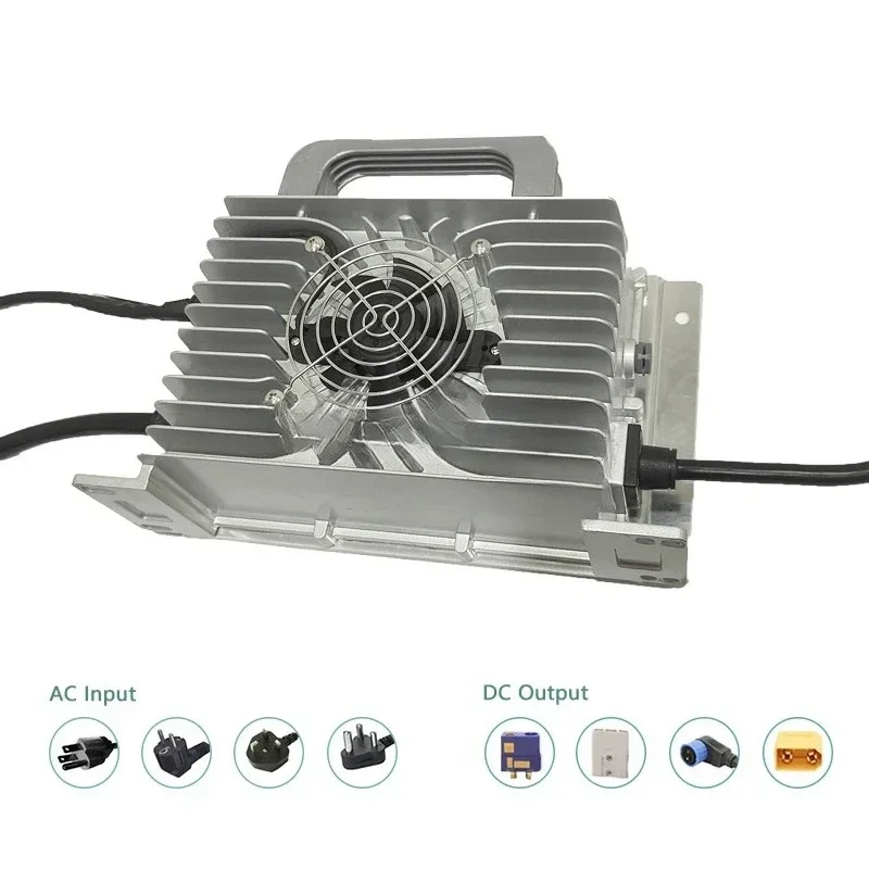 2KW CANBUS Waterproof 24v 36v 48v 60v 72v US EU Onboard Electric Car Motorcycle Battery Charger for Electric Vehicle