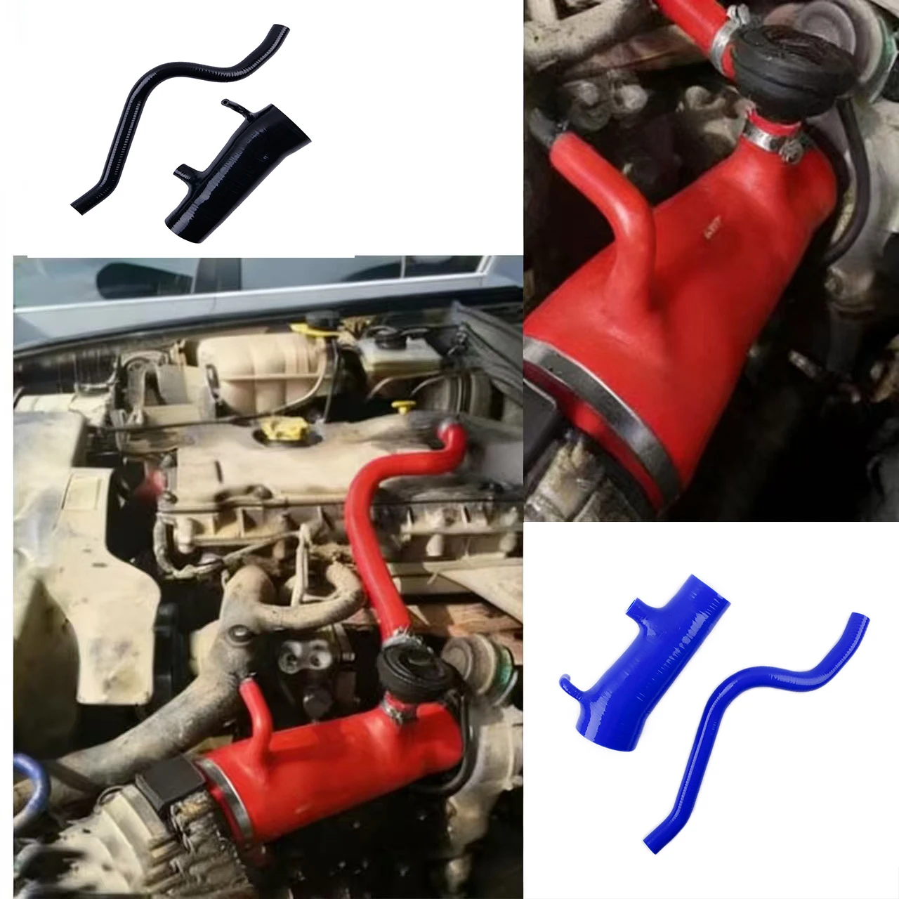 

Silicone Intake Inlet TURBO TO AIR BOX SILICONE BOOST HOSE KIT For 1999-2004 Land Rover Discovery 2 TD5e Turbo Boost 2002 2003