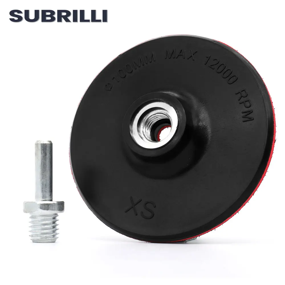 SUBRILLI 4 بوصة قطعة التلميع الجاف 100 مللي متر مرنة الماس ألواح التلميع ل ماكينة نحت رخام الجرانيت ماكينة تجليخ الأرضيات الخرسانية القرص
