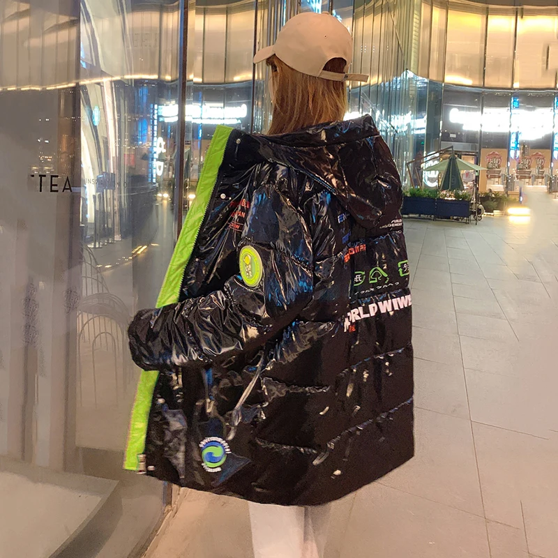 2025, warme gepolsterte Winterjacke mit Kapuze, Damenparkas, Übergröße, Pufferjacke, Damen, gepolsterte Mäntel, Oberbekleidung, wasserdichter Schneemantel