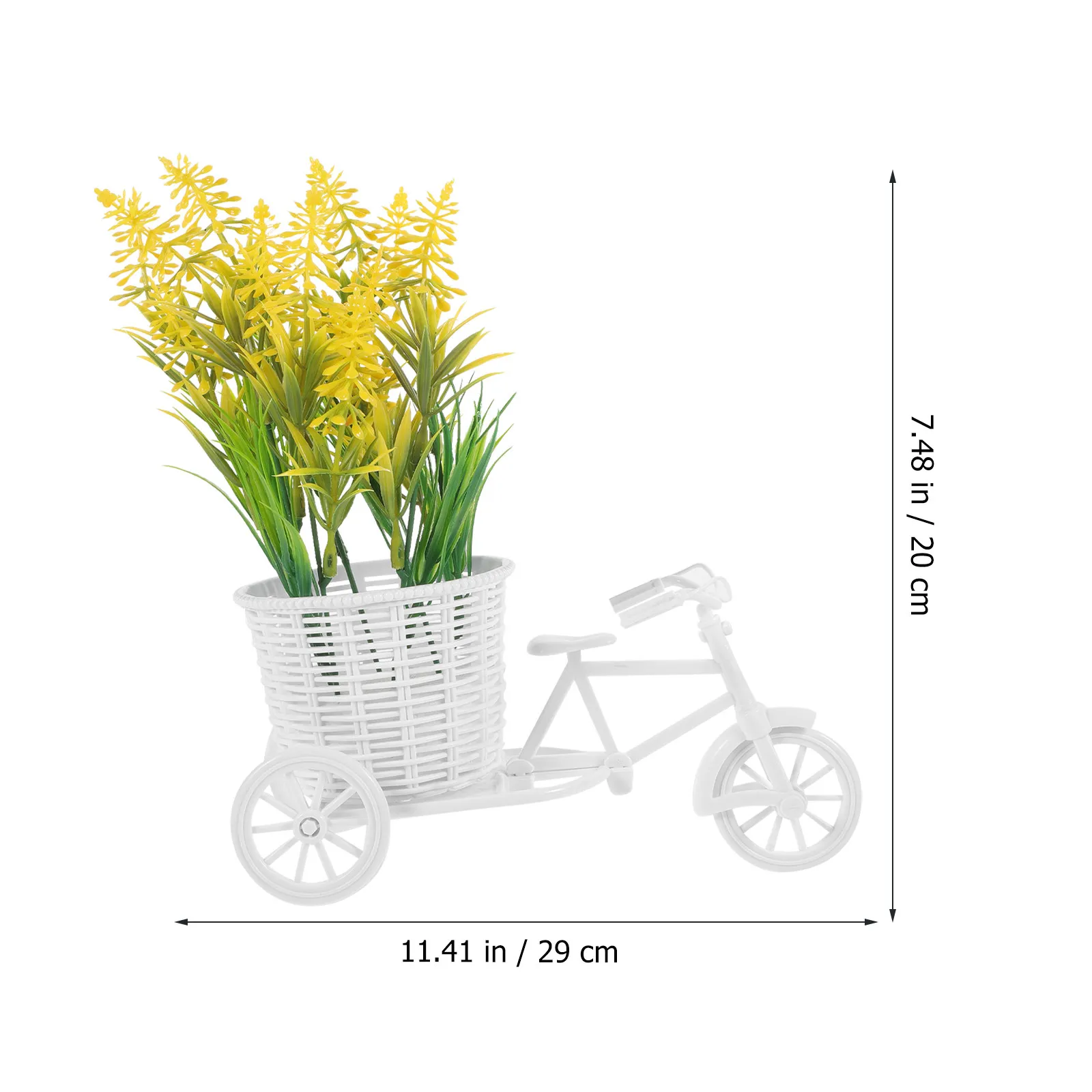 1Pcs Plastic Flower Handcrafted Basket Flower Storage Container for Wedding Party Home Bedroom Balcony