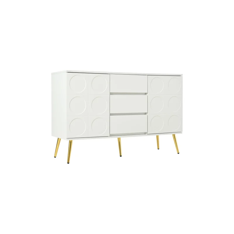 Dresser Sideboard with 3 drawers and 2 doors, chests of drawers wardrobe, dressing table, for bedroom and living room, with adjustable