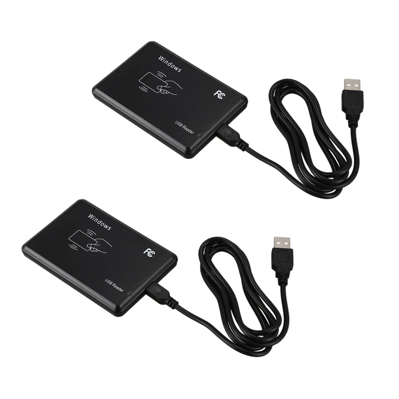 

2X USB RFID Desktop ID Card Reader Contactless Card Reader