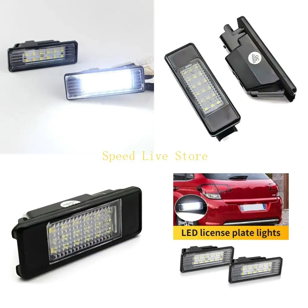 Bombilla repuesto para luz matrícula coche, 547C 6340F0 Plug & Play, para vehículos 301 508 y Auto C2 C5