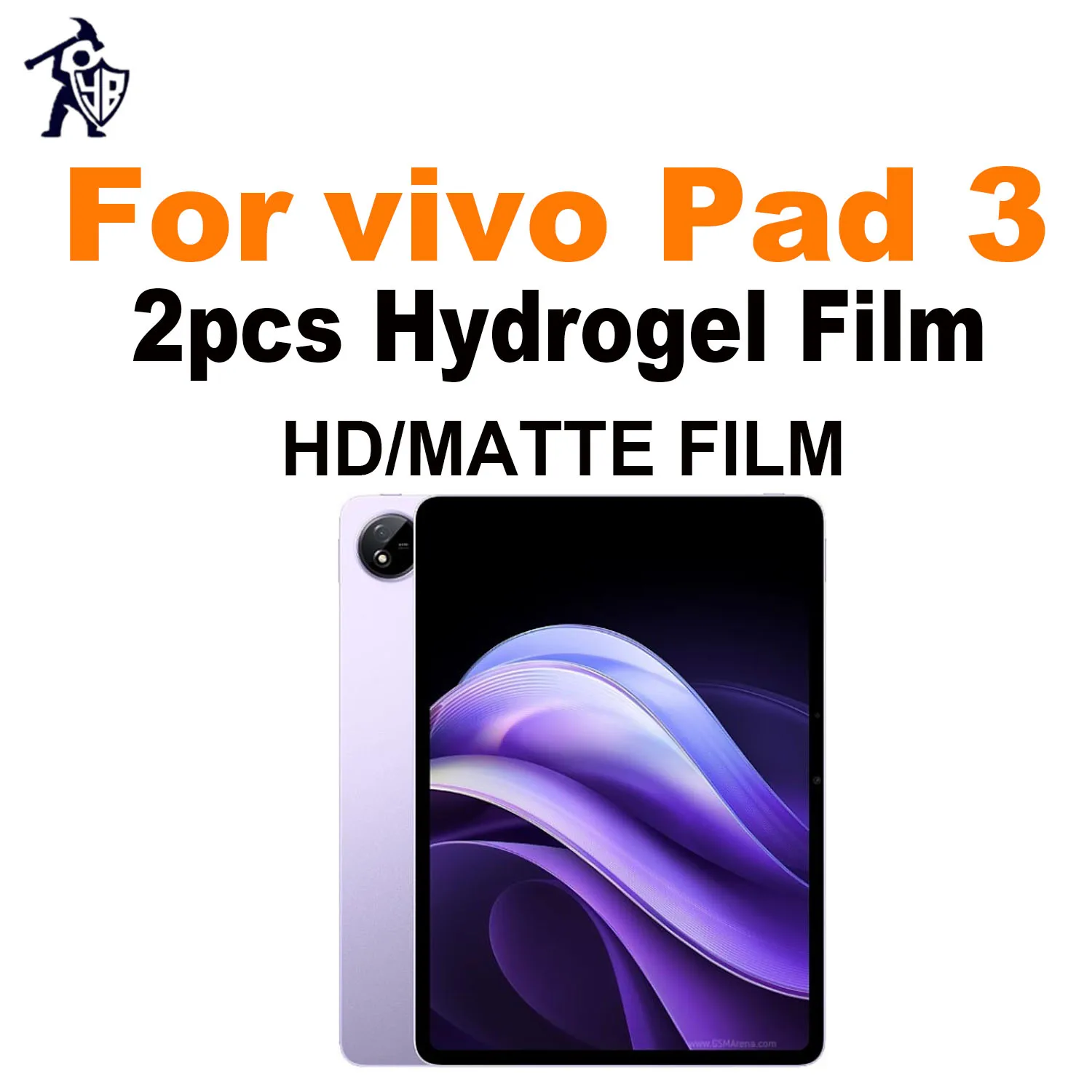 2pcs HD Hydrogel Film For vivo Pad3 Matte Anti Fingerprints Screen Protector Tablet Full Cover Protective Soft Film