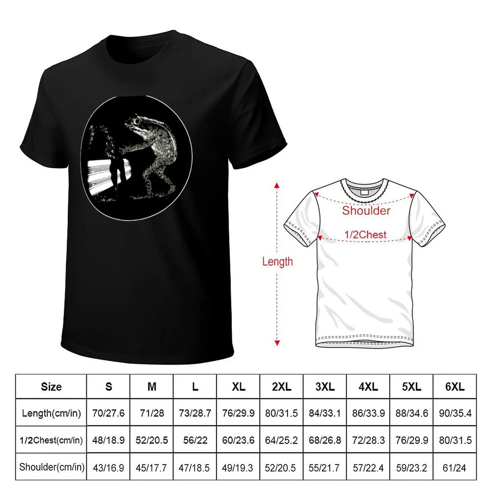 Cryptid series: Loveland Frog T-Shirt Basic Simple Casual Short Sleeve Tee