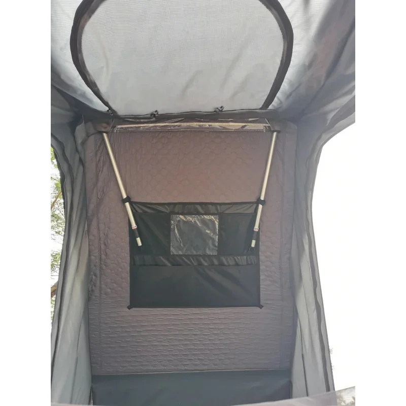 Factory Supply Wholesale Aluminum Hard Shell Roof Top Tent, Quick Automatic Opening Double Waterproof Four-Season Camping Tent f