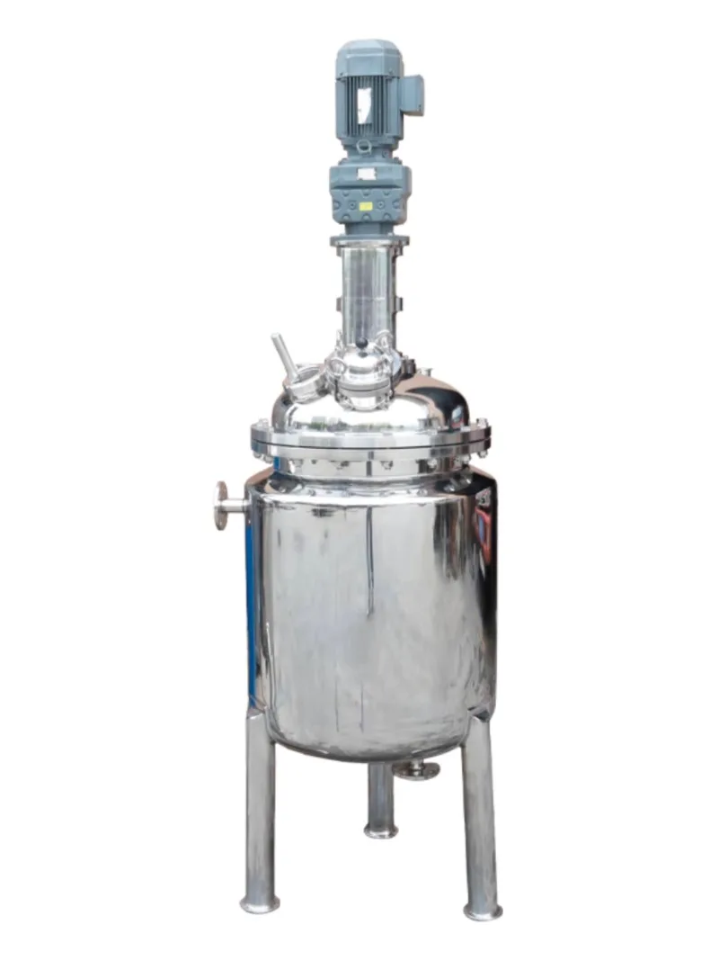 Liquid Slurry Agitator Steam Heating Vacuum Glue Mixing Tank 304 Sanitary Stainless Steel Reaction Kettle